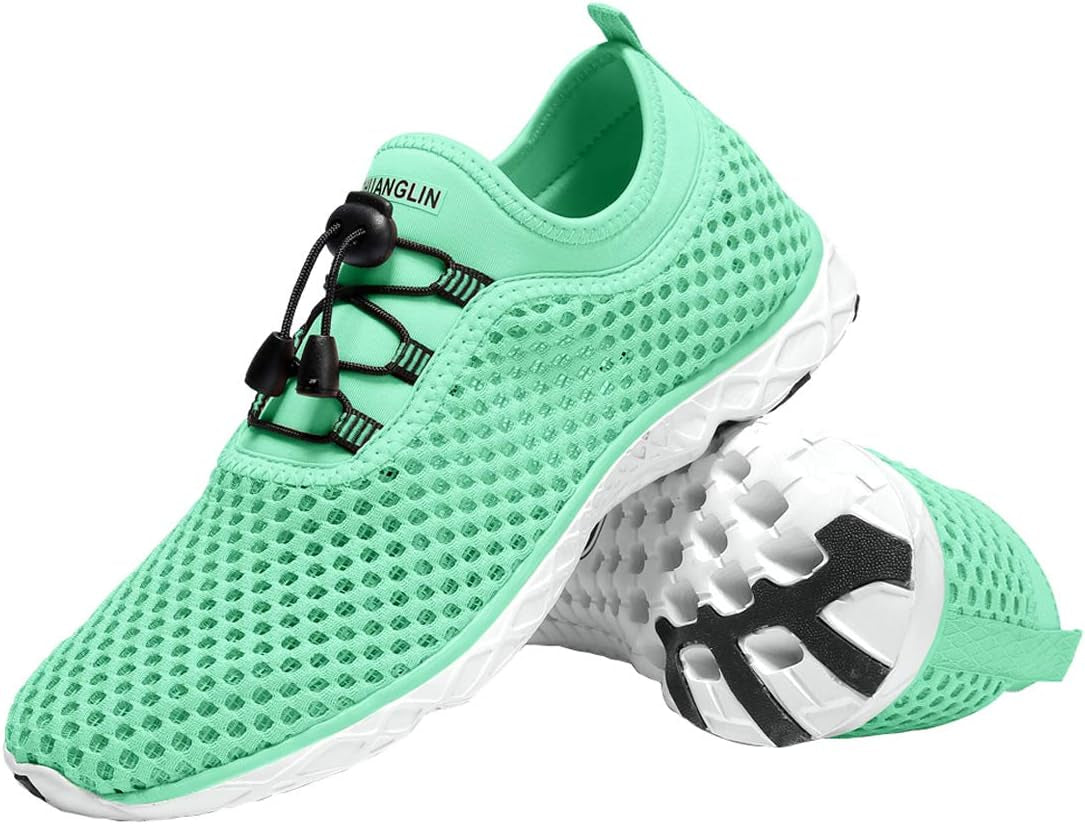 Women's Quick-Drying Aqua Water Shoes with 3-Second Drainage System for Swimming, Hiking, and Yoga